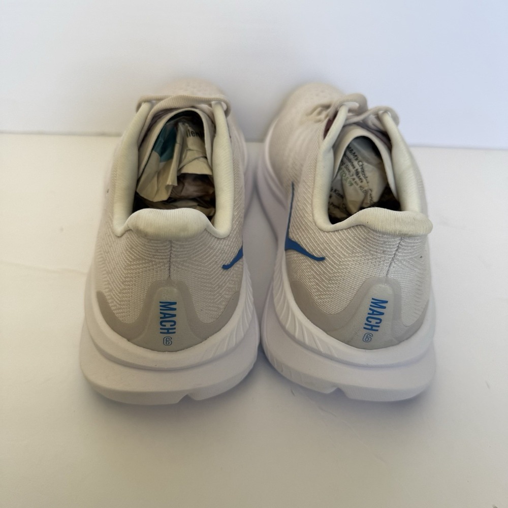 NEW HOKA Mach 6 Women's Size 9B Cream White Athletic Running Shoes Sneakers - Picture 4 of 8